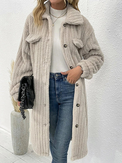 Manteau en Laine Plush