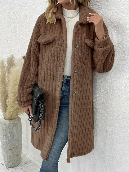 Manteau en Laine Plush