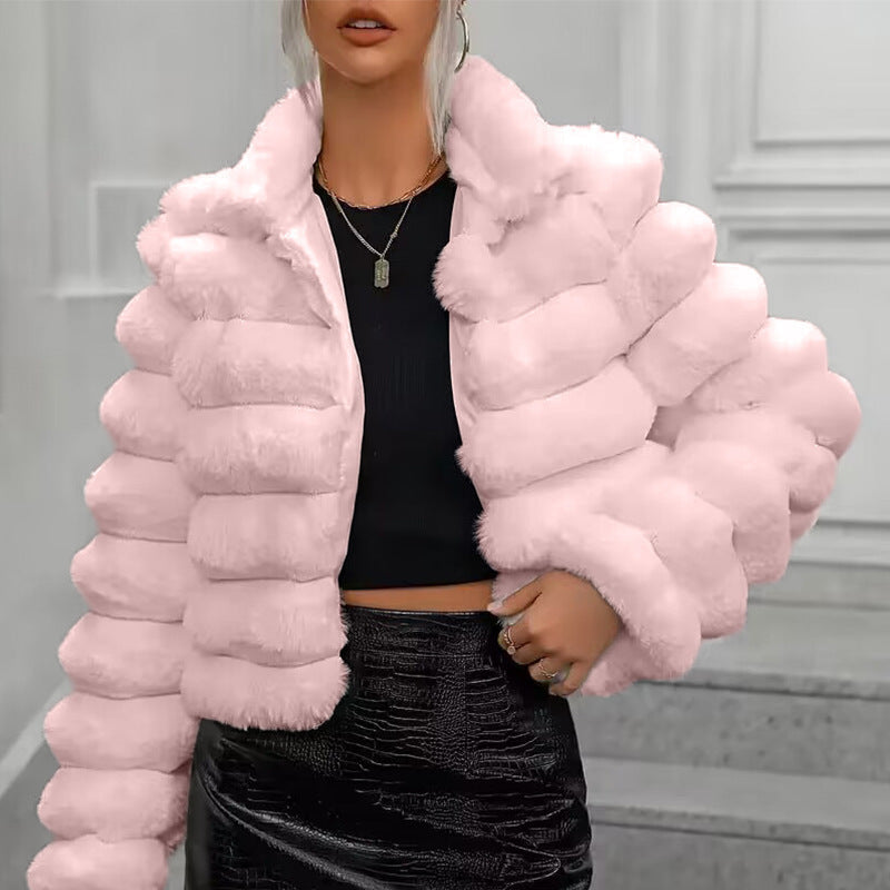 Manteau en Fausse Fourrure