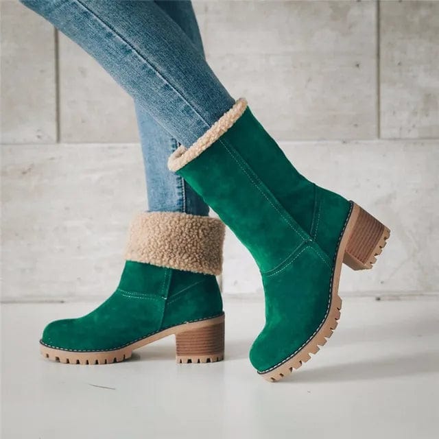 Bottes mi-hautes en laine