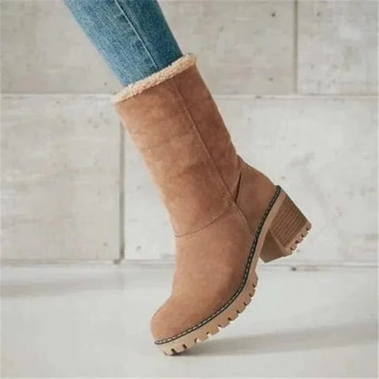 Bottes mi-hautes en laine