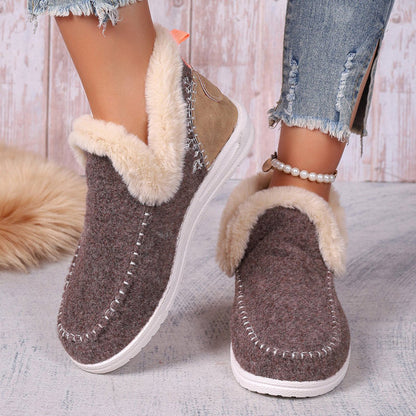 Bottes De Neige Chaudes En Peluche