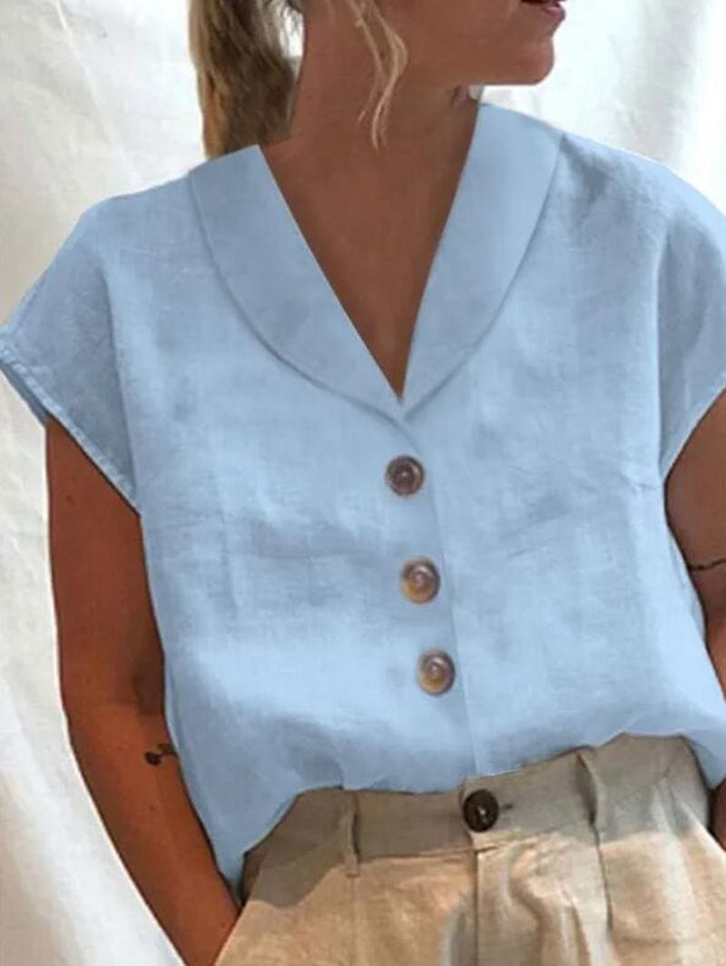 Blouse à Col Élégante pour Femmes