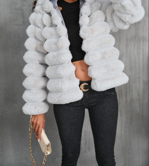 Manteau en Fausse Fourrure