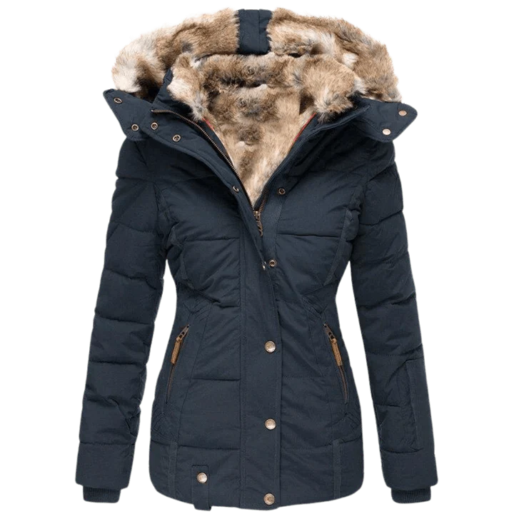 Manteau douillet avec capuche