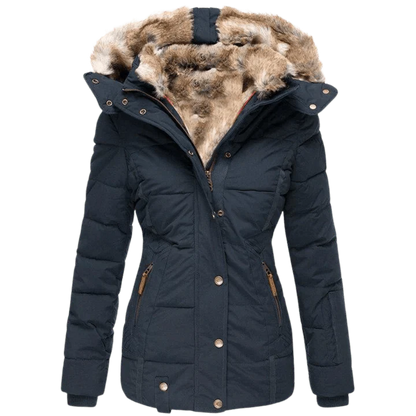 Manteau douillet avec capuche