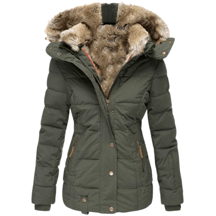 Manteau douillet avec capuche