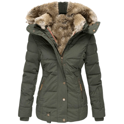 Manteau douillet avec capuche