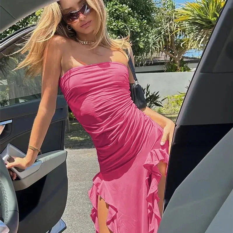 robe sexy pink pour les soiree speciale