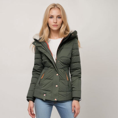 Manteau douillet avec capuche