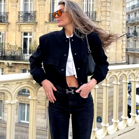 Nesma Veste Bomber avec Poches Chic Rex